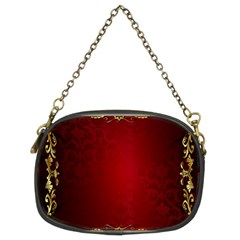 3d Red Abstract Pattern Chain Purses (two Sides)  by Simbadda