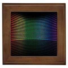 Abstract Multicolor Rainbows Circles Framed Tiles by Simbadda