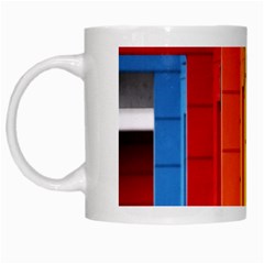 Abstract Minimalism Architecture White Mugs by Simbadda