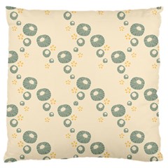 Flower Floral Pink Large Flano Cushion Case (one Side)