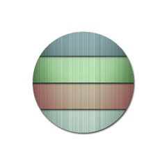 Lines Stripes Texture Colorful Magnet 3  (round) by Simbadda