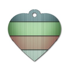 Lines Stripes Texture Colorful Dog Tag Heart (One Side)