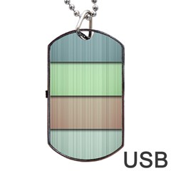 Lines Stripes Texture Colorful Dog Tag USB Flash (One Side)
