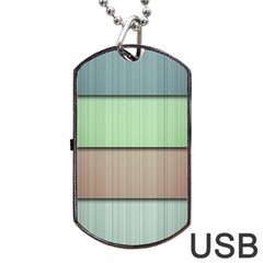 Lines Stripes Texture Colorful Dog Tag USB Flash (Two Sides)