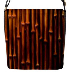 Abstract Bamboo Flap Messenger Bag (s) by Simbadda