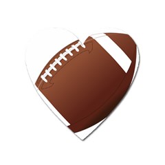 Football American Sport Ball Heart Magnet by Alisyart