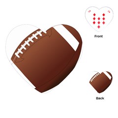 Football American Sport Ball Playing Cards (heart) 