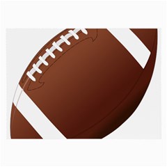 Football American Sport Ball Large Glasses Cloth (2-side) by Alisyart