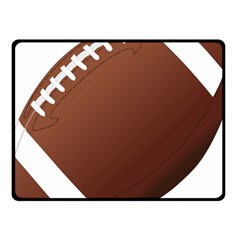 Football American Sport Ball Fleece Blanket (small)