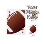 Football American Sport Ball Playing Cards 54 (Mini)  Front - Diamond7