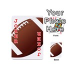 Football American Sport Ball Playing Cards 54 (Mini)  Front - Joker2