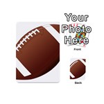 Football American Sport Ball Playing Cards 54 (Mini)  Back