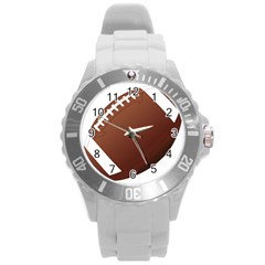 Football American Sport Ball Round Plastic Sport Watch (l)