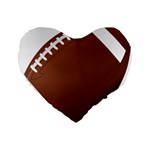 Football American Sport Ball Standard 16  Premium Heart Shape Cushions Front