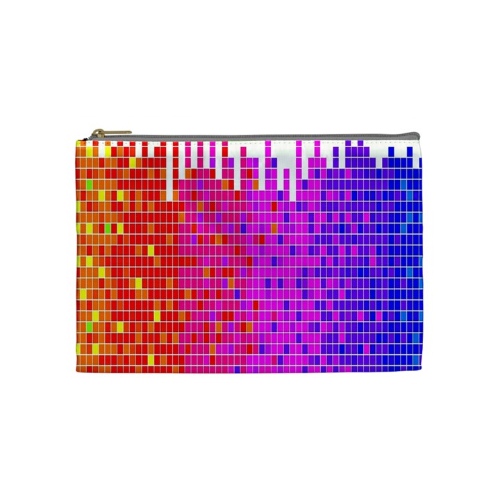 Square Spectrum Abstract Cosmetic Bag (Medium) 