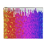 Square Spectrum Abstract Cosmetic Bag (XL) Front