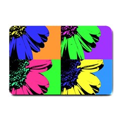 Flower Pop Sunflower Small Doormat  by Alisyart