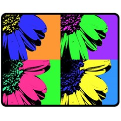 Flower Pop Sunflower Fleece Blanket (medium) 