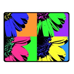 Flower Pop Sunflower Fleece Blanket (small) by Alisyart