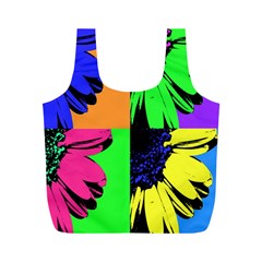 Flower Pop Sunflower Full Print Recycle Bags (m)  by Alisyart