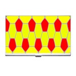 Football Blender Image Map Red Yellow Sport Business Card Holders Front