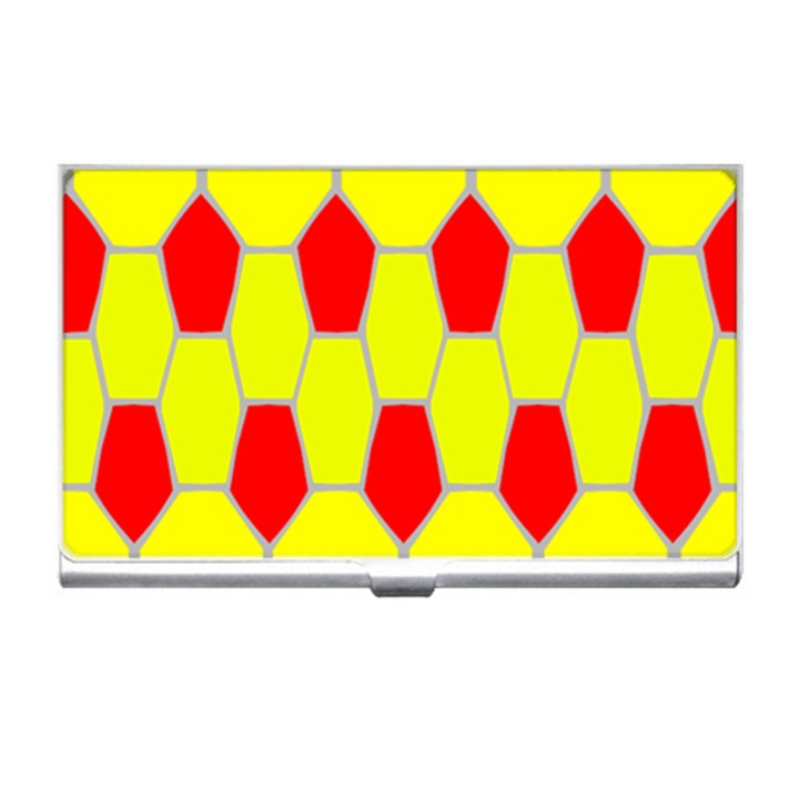 Football Blender Image Map Red Yellow Sport Business Card Holders