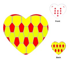 Football Blender Image Map Red Yellow Sport Playing Cards (heart) 