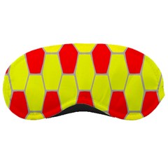 Football Blender Image Map Red Yellow Sport Sleeping Masks