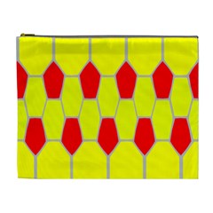 Football Blender Image Map Red Yellow Sport Cosmetic Bag (xl)