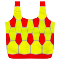 Football Blender Image Map Red Yellow Sport Full Print Recycle Bags (l)  by Alisyart