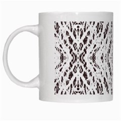 Pattern Monochrome Terrazzo White Mugs by Simbadda