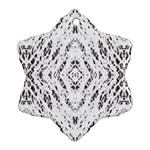 Pattern Monochrome Terrazzo Ornament (Snowflake) Front