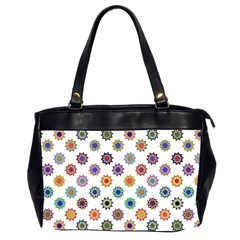 Flowers Color Artwork Vintage Modern Star Lotus Sunflower Floral Rainbow Office Handbags (2 Sides) 