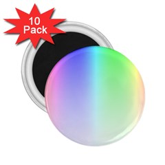 Layer Light Rays Rainbow Pink Purple Green Blue 2 25  Magnets (10 Pack)  by Alisyart