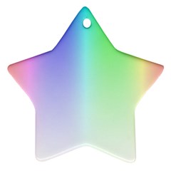 Layer Light Rays Rainbow Pink Purple Green Blue Star Ornament (two Sides)