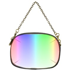 Layer Light Rays Rainbow Pink Purple Green Blue Chain Purses (one Side) 