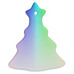 Layer Light Rays Rainbow Pink Purple Green Blue Christmas Tree Ornament (two Sides)