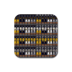 Football Uniforms Team Clup Sport Rubber Coaster (square)  by Alisyart