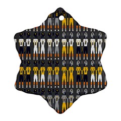 Football Uniforms Team Clup Sport Snowflake Ornament (two Sides)