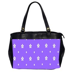 Light Purple Flowers Background Images Office Handbags (2 Sides) 