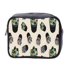 Succulent Plants Pattern Lights Mini Toiletries Bag 2-Side