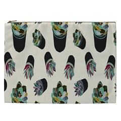 Succulent Plants Pattern Lights Cosmetic Bag (XXL) 