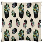 Succulent Plants Pattern Lights Large Flano Cushion Case (One Side) Front