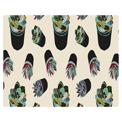 Succulent Plants Pattern Lights Double Sided Flano Blanket (Medium) 