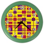 Pattern Color Wall Clocks Front