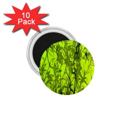 Concept Art Spider Digital Art Green 1 75  Magnets (10 Pack)  by Simbadda