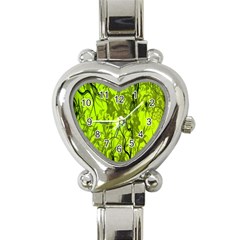 Concept Art Spider Digital Art Green Heart Italian Charm Watch by Simbadda