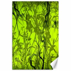 Concept Art Spider Digital Art Green Canvas 20  X 30   by Simbadda