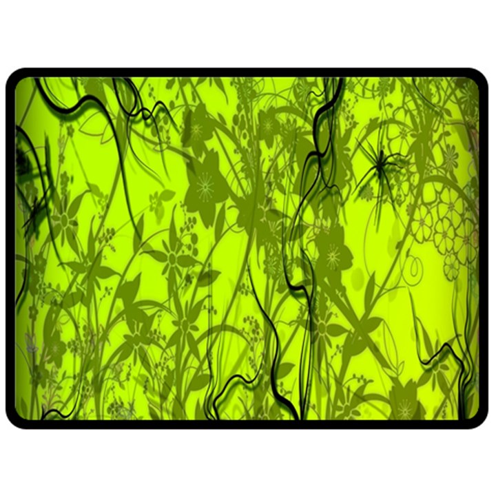 Concept Art Spider Digital Art Green Fleece Blanket (Large) 