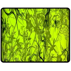 Concept Art Spider Digital Art Green Double Sided Fleece Blanket (medium) 